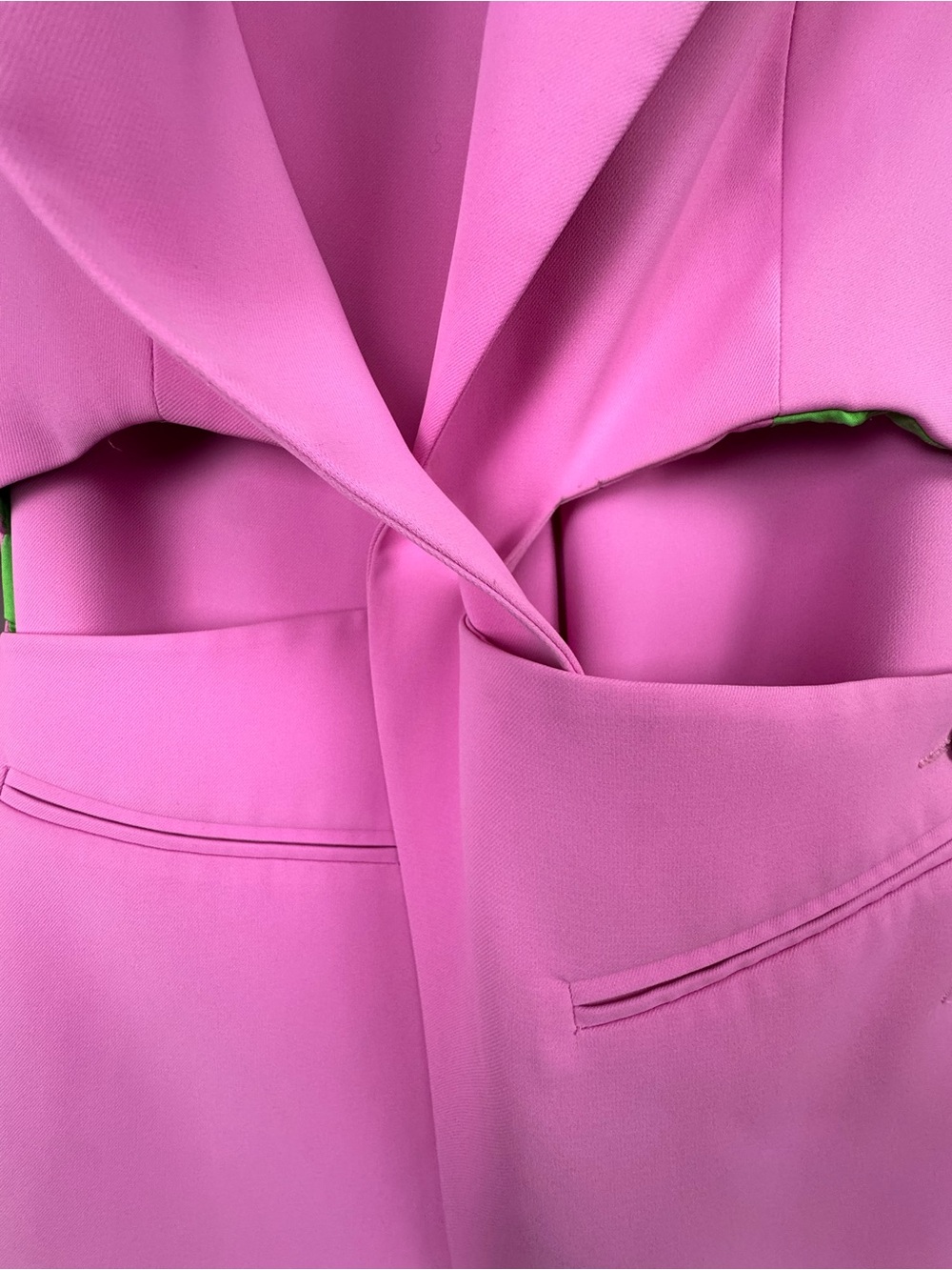 Bubblegum Pink Tailored Cutout Suit Set ✶ Small - Picture 14 of 16